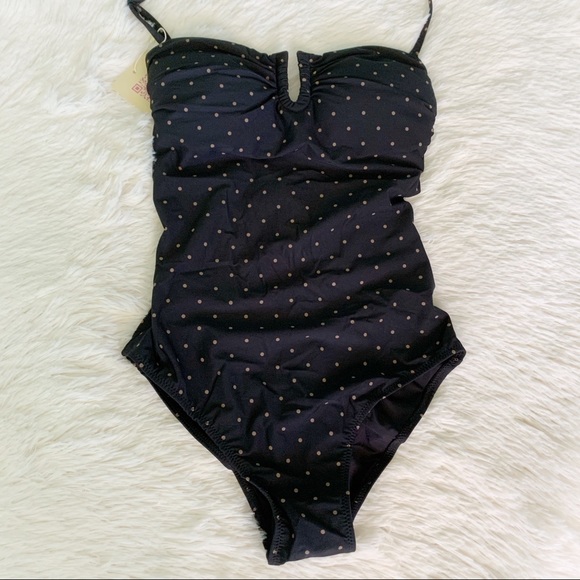 One Piece Bandeau Swimsuit W/Removable Strap - Picture 4 of 9
